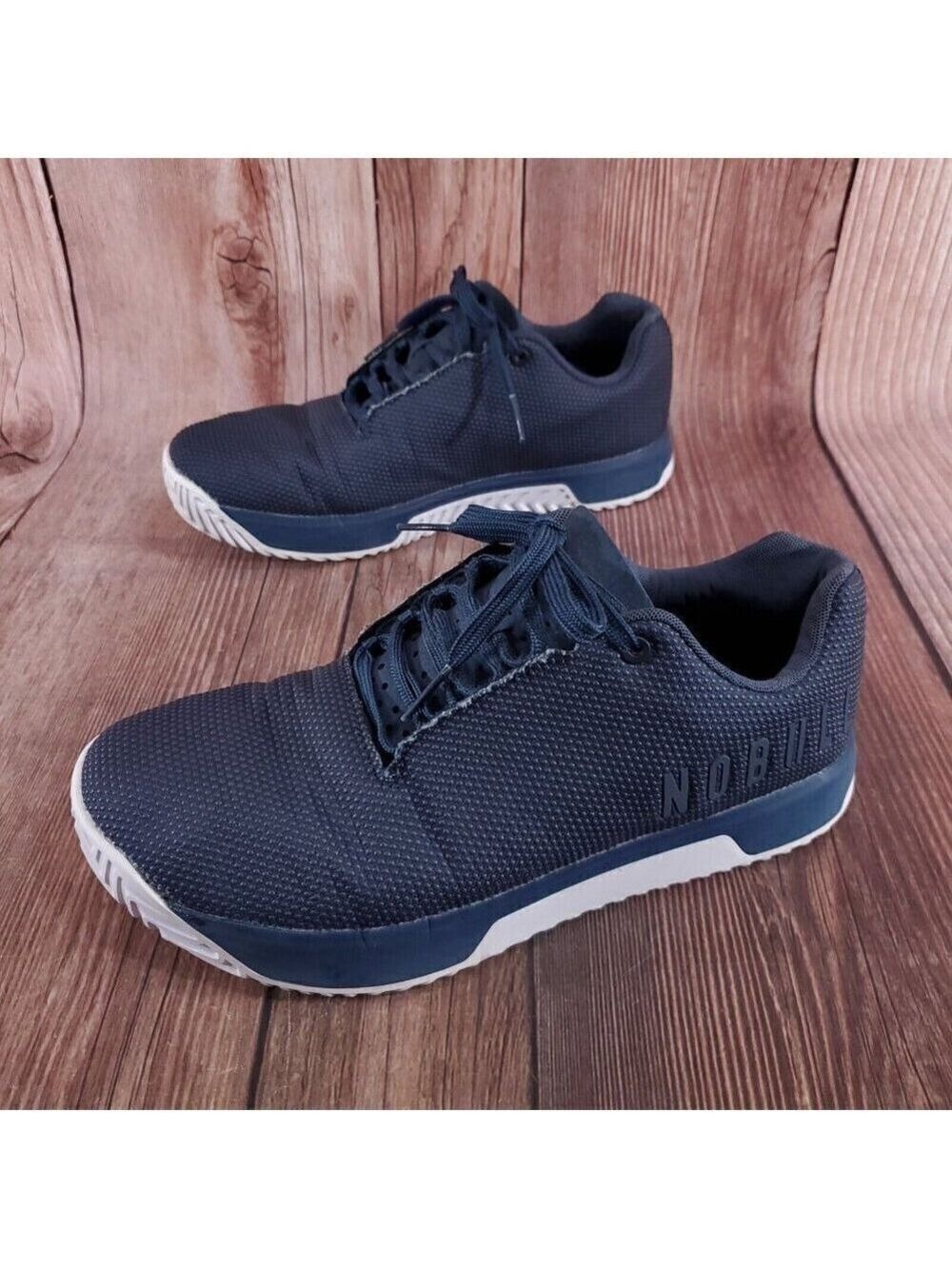 *READ*Nobull Unisex Size M11 W12.5 SF Trainer+ Navy White Athletic Shoes
